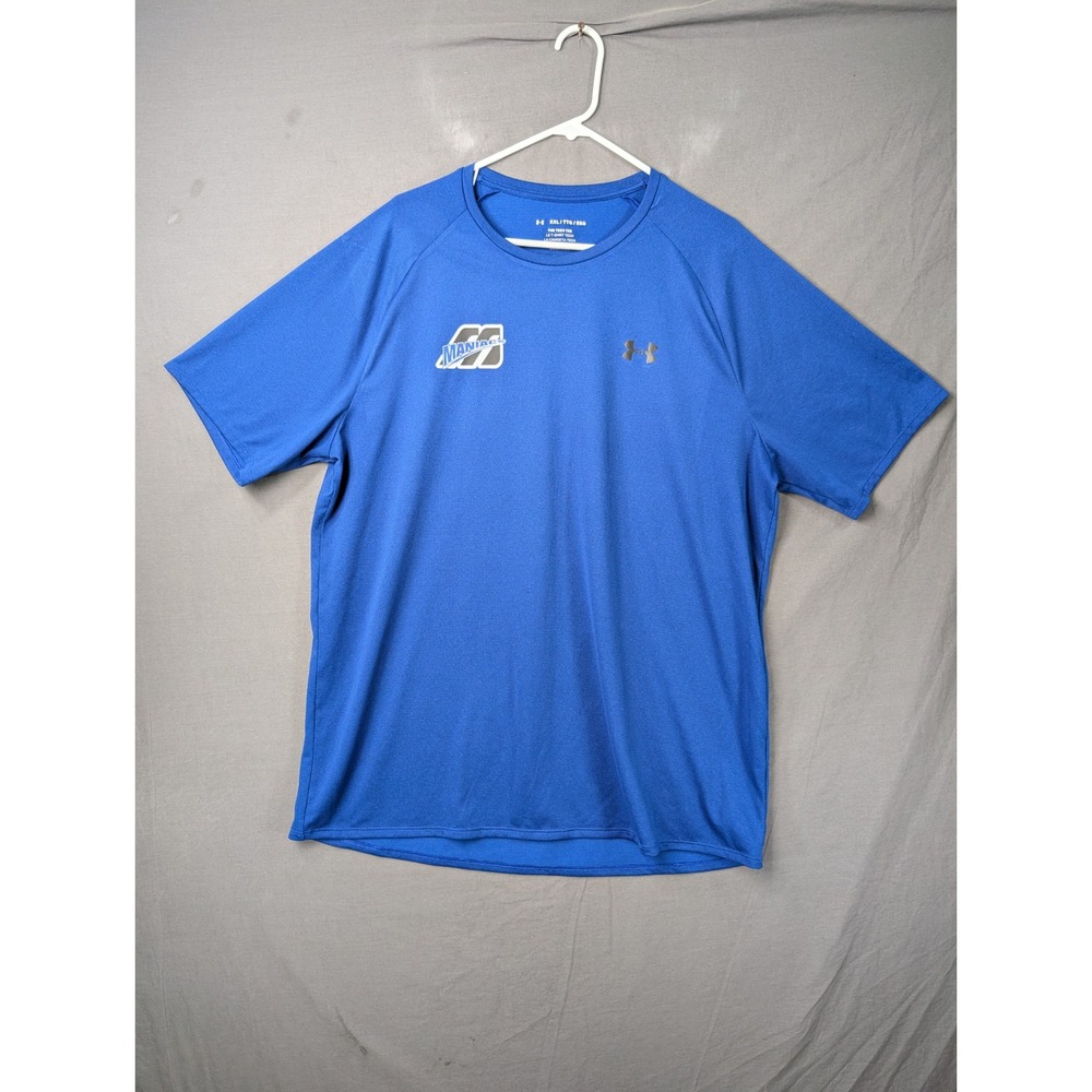 Under Armour Mens‎ XXL Blue Maniacs Graphic Short Sleeve HeatGear T-Shirt